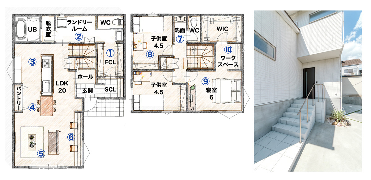 京都府山科区西野山モデルハウス間取り